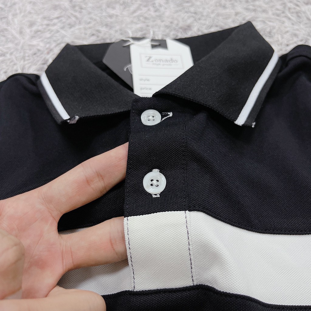 Áo Polo mặc hè cao cấp thoải mái,vải cotton co giãn thoáng mát mặc không bị kích hoạt động cực thoải mái-Mã A02-ZONADO | BigBuy360 - bigbuy360.vn