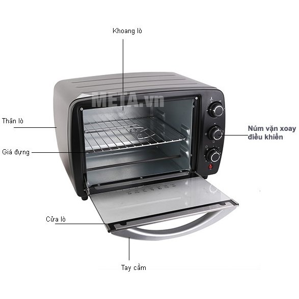 Lò nướng Electrolux EOT3805K 15 lít