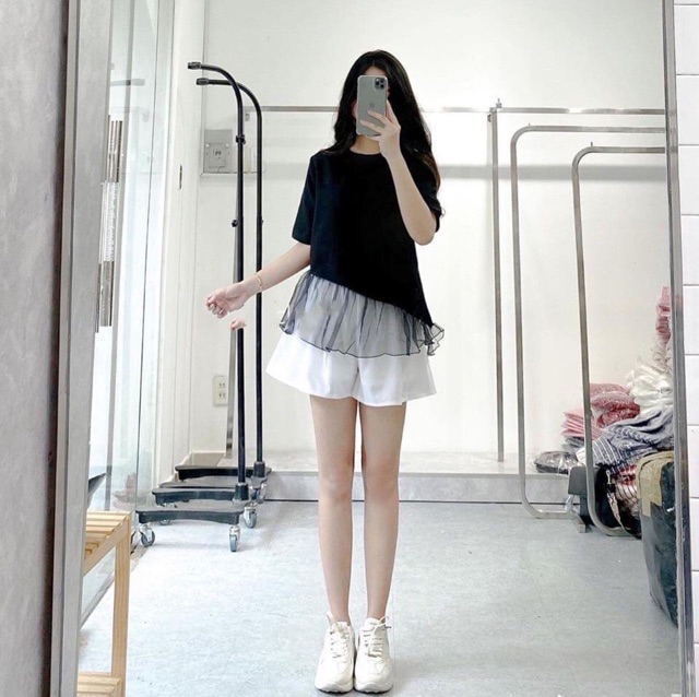 Set trang phục đen trắng- Ảnh chụp thật | BigBuy360 - bigbuy360.vn