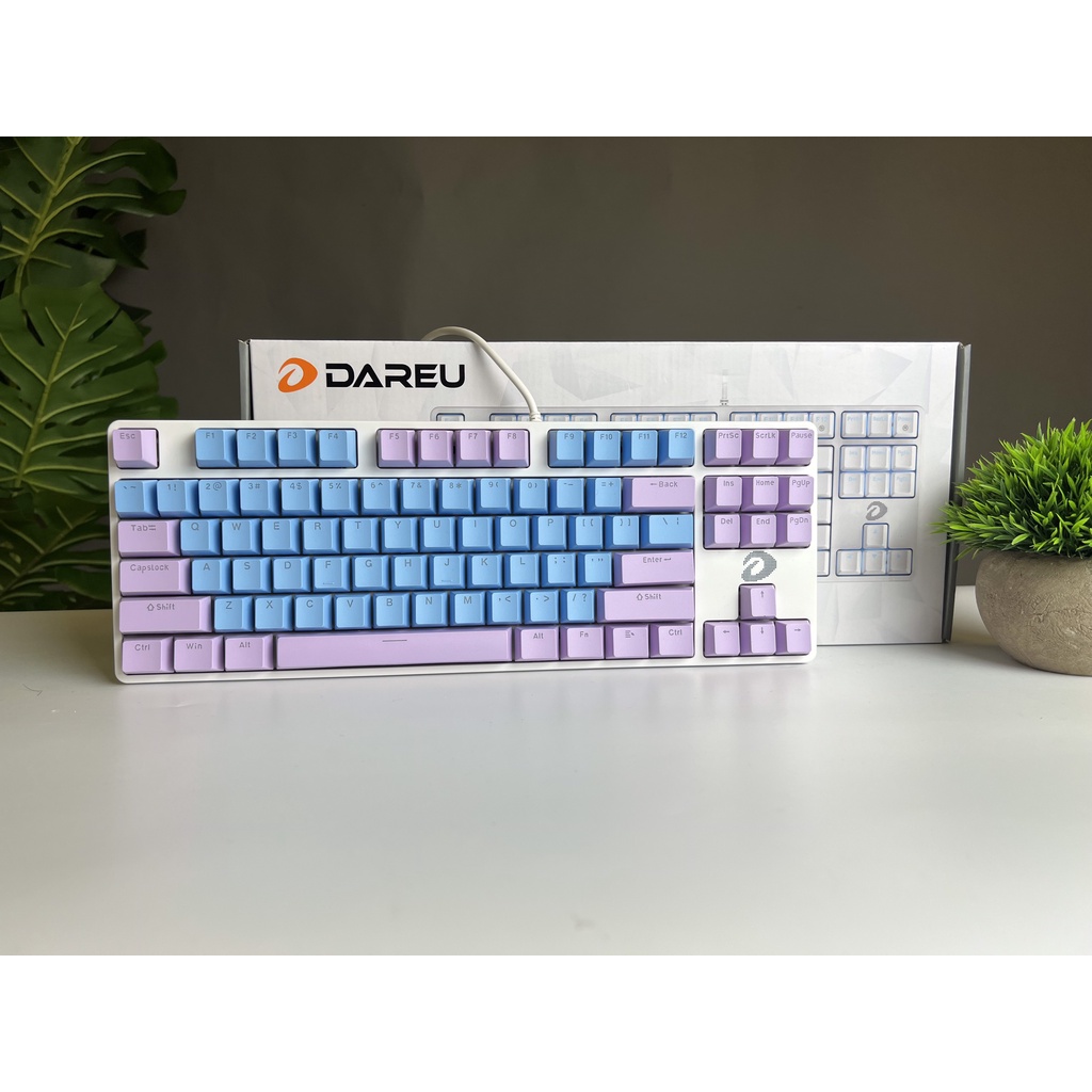 Bàn phím cơ red switch brown switch blue switch led đổi màu 87 phím Dareu EK87 có dây bảo hành chính hãng 24 tháng