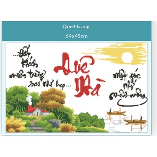 Tranh Thêu Chữ Thập Quê Hương