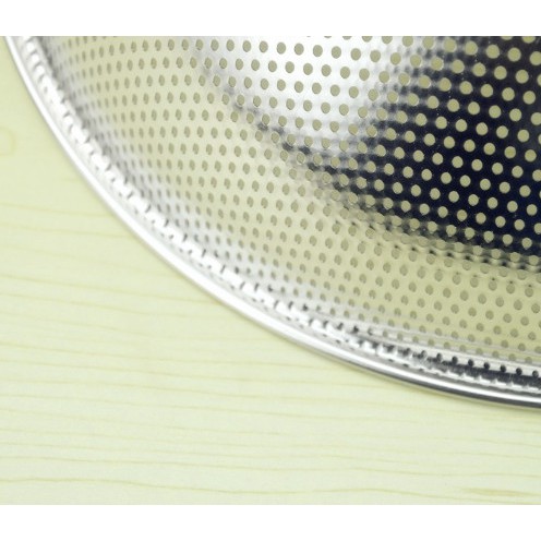 Rổ Inox rửa rau, củ, trái cây (loại có tai/không tai) 28.5cm