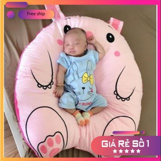 Gối chống trào ngược ⚡ AN TOÀN CHO BÉ ⚡ Đệm để bé nằm chơi - bông gòn 100% tinh khiết - cam kết hàng loại 1