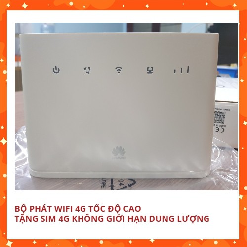 Bộ phát wifi 4G dùng điện, wifi gia đình không dây, không giới hạn, không giới hạn tốc độ, tặng sim 4G 1 tháng