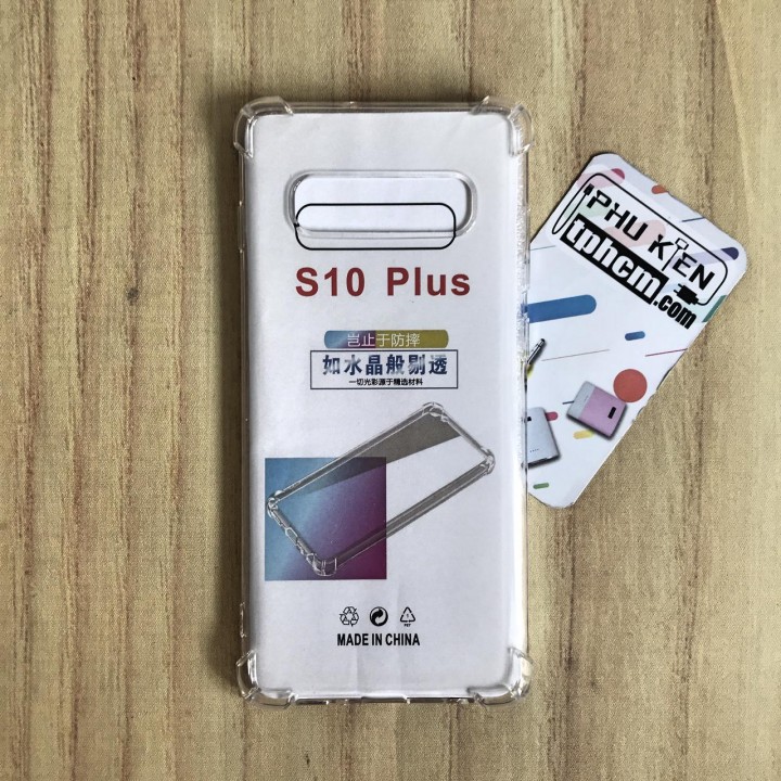 Ốp lưng Samsung S10 Plus dẻo Trong suốt Chống sốc