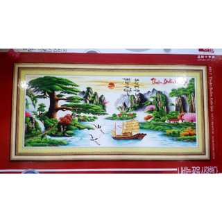 Tranh thêu thuận buồm xuôi gió