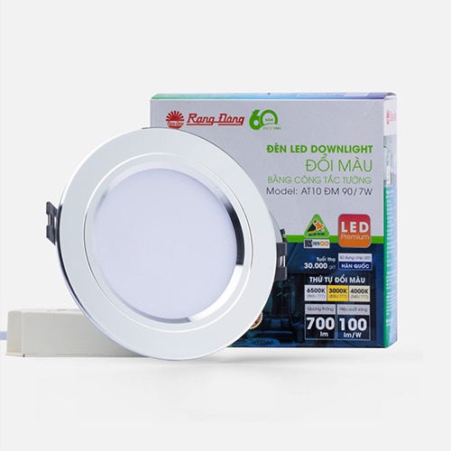 Đèn LED Downlight đổi màu AT10 90/7W