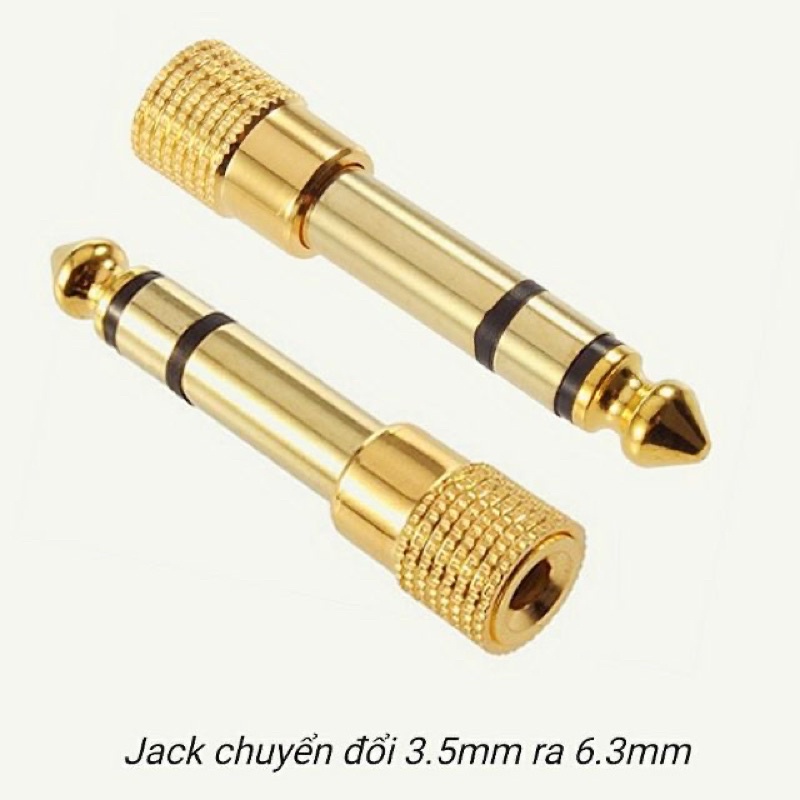 Jack chuyển tai nghe từ 6.5mm sang 3.5mm mạ vàng , micro loại tốt