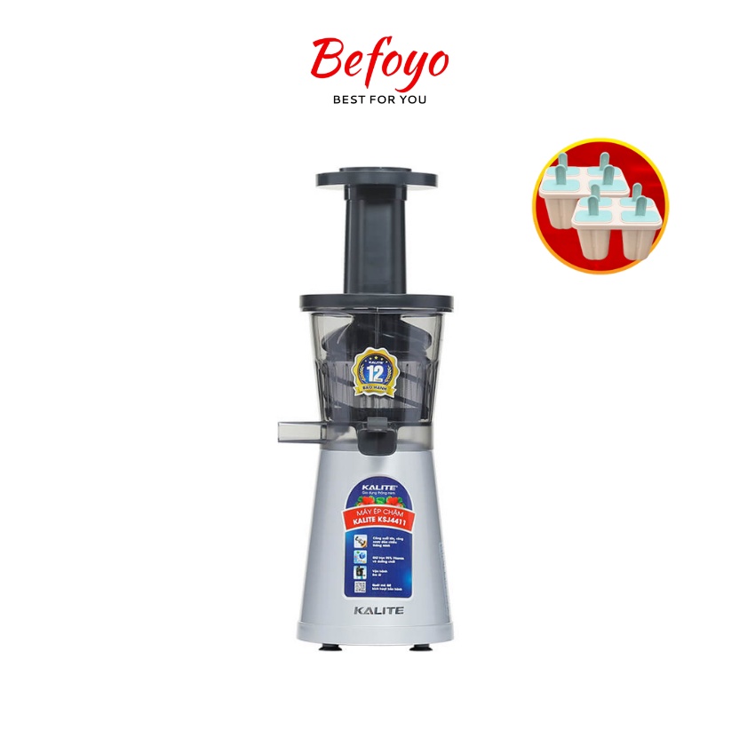 Máy ép chậm mini KALITE KSJ4411 trọng lượng chỉ 3,2 kg có thể đem đi du lịch, công suất 200W