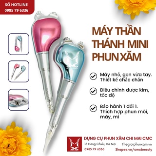 Máy thần thánh mini phun xăm môi mày mí chỉnh kim, tốc độ, không tích điện cmc sp000286