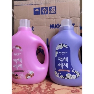 Nước giặt BLUE Hàn Quốc 2in1 lưu hương thơm can 2lít