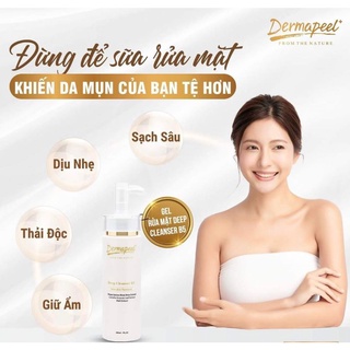 SỮA RỬA MẶT DERMA PEEL CHÍNH HÃNG - CÂN BẰNG ĐỘ ẨM - LÀM SẠCH SÂU - NGỪA MỤN - TẨY TẾ BÀO CHẾT - CHỐNG LÃO HÓA