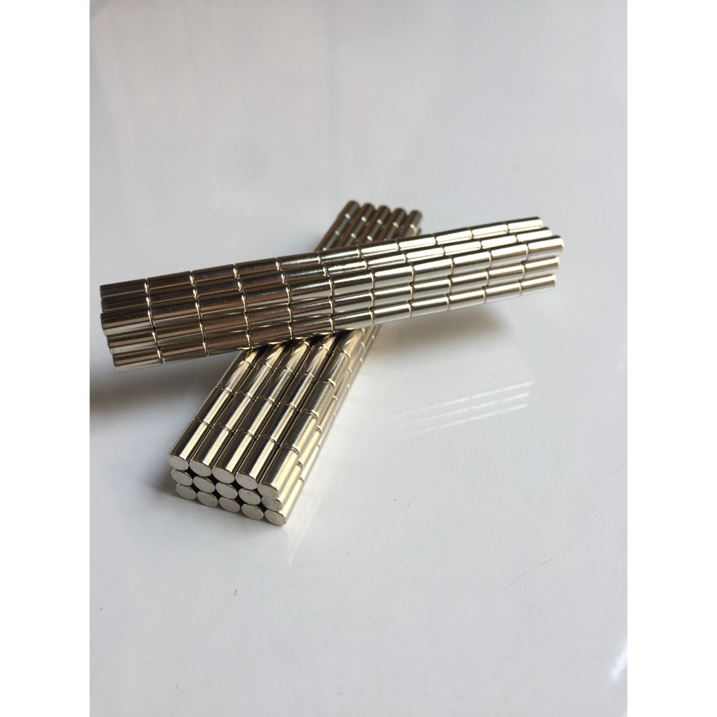 Nam châm viên 5x10mm nam châm trắng đất hiếm lực từ cực mạnh, nam châm trò chơi
