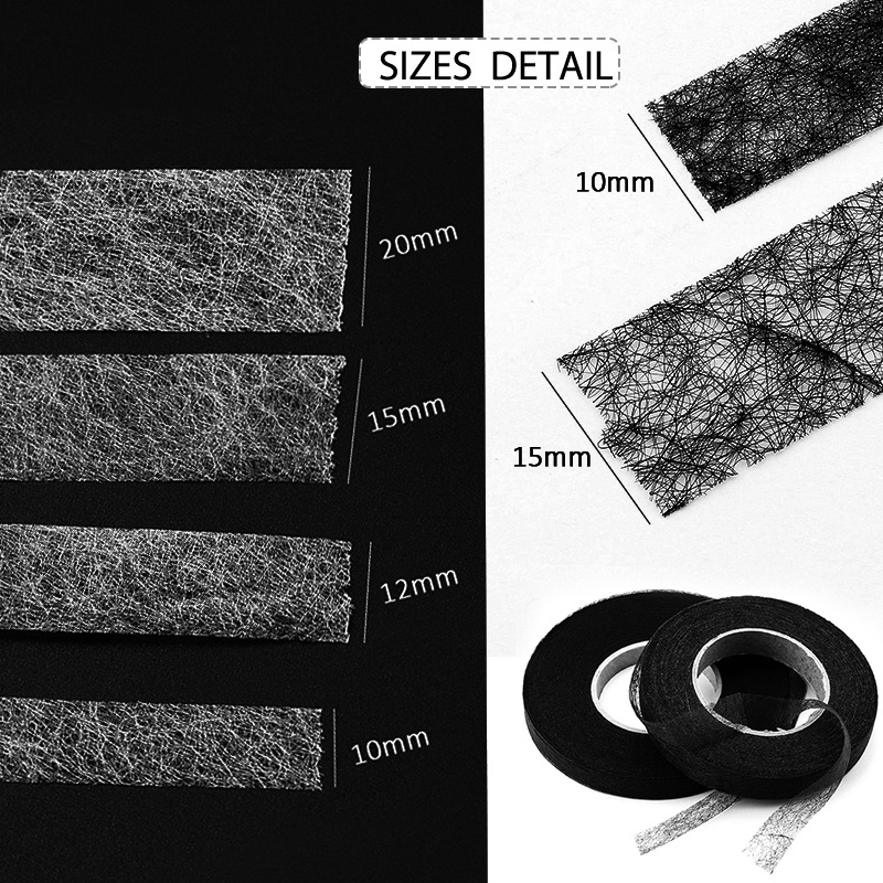 Cuộn Băng Keo Hai Mặt Màu Trắng / Đen Dài 70 Yards Dùng Trong May Vá DIY