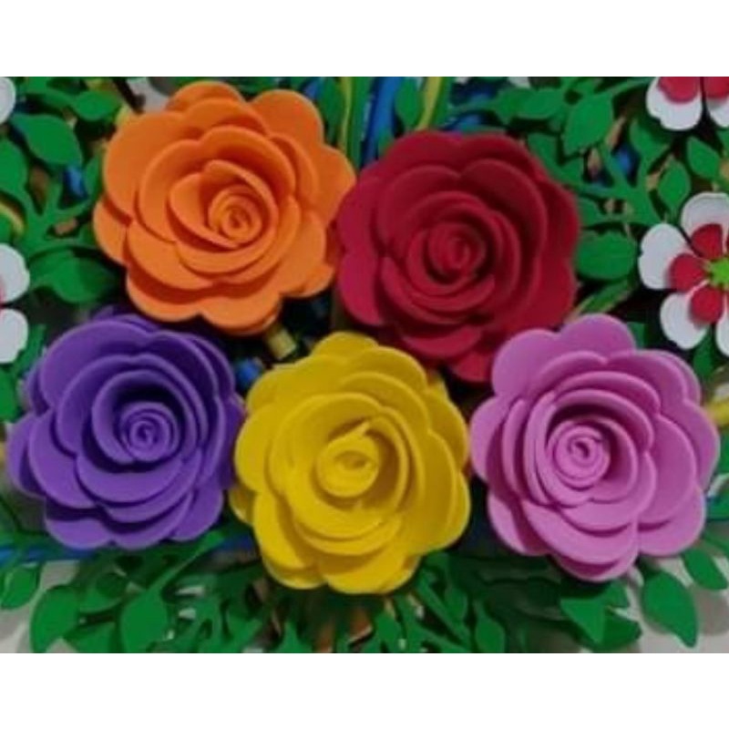 COMBO 10 HOA HỒNG XỐP 6CM