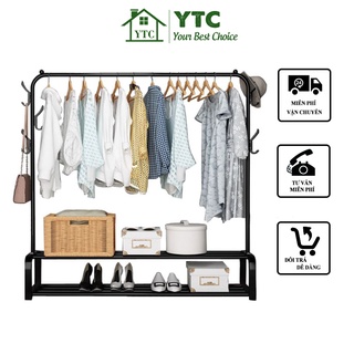  Gía treo đồ quần áo, giày dép 1, 2 tầng thông minh tiện lợi Siêu Rẻ-KCU01