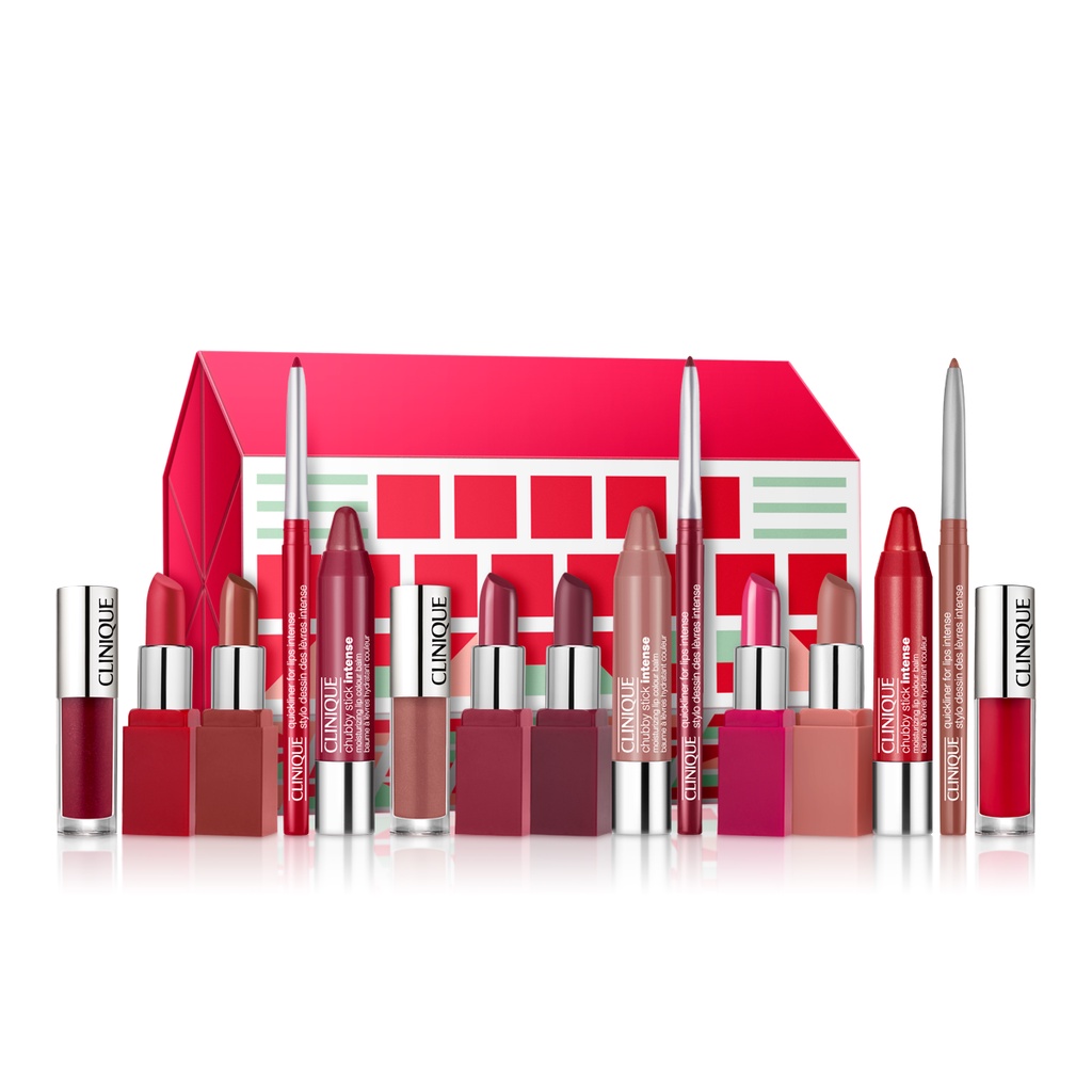 Set Quà Tặng Son Môi Son Màu - Son Bóng - Son Dưỡng - Viền Môi Merry Clinique