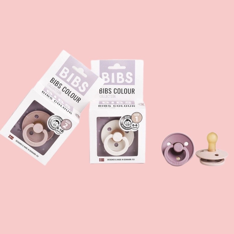 (xả) Ti giả cho bé BIBS COLOUR  CAO SU Đan Mạch Chính Hãng New Edition