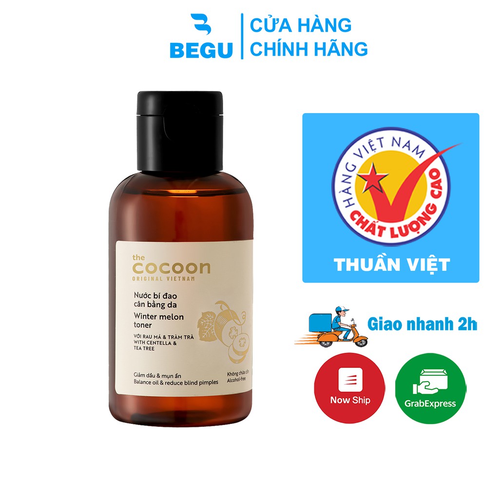 Nước Bí Đao Cân Bằng Da Cocoon Winter Melon Toner 140ml - Begu