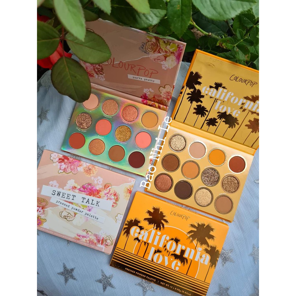 [CÓ SẴN-XEM LƯU Ý] Bảng phấn mắt 12 ô Colourpop Sweet Talk/California Love