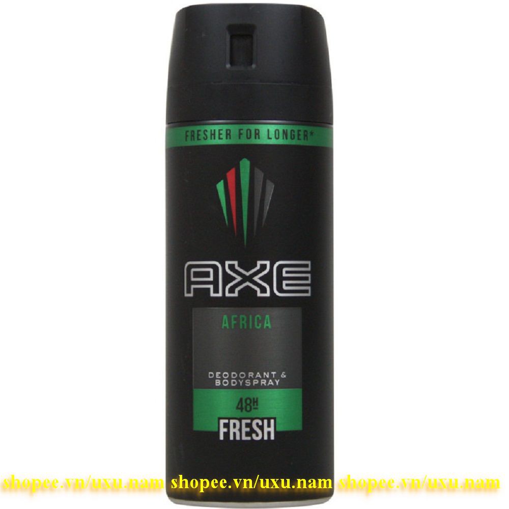 Xịt Khử Mùi 150Ml Axe Non Stop Africa, Của Hàng Chính Hãng.