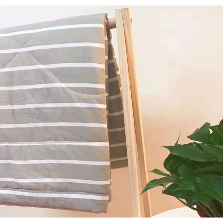 Chăn kẻ sọc 1m7 x 2m hàng xuất nhật mền mại, mát mẻ