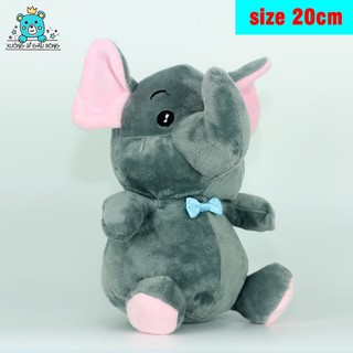 (CHỈ BÁN SỈ) Gấu bông voi đủ màu size 20cm chất nhung mềm mại