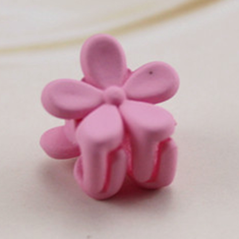 Kẹp Tóc Nhựa 4 Móng Vuốt Đính Hoa Phong Cách Hàn Quốc