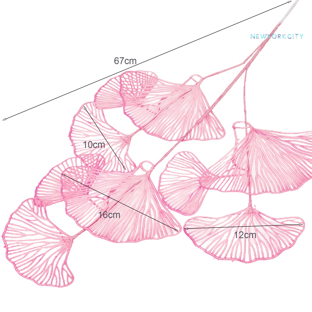 1 Nhánh Lá Nhân Tạo 3 Nhánh Dùng Trang Trí Nhà Cửa