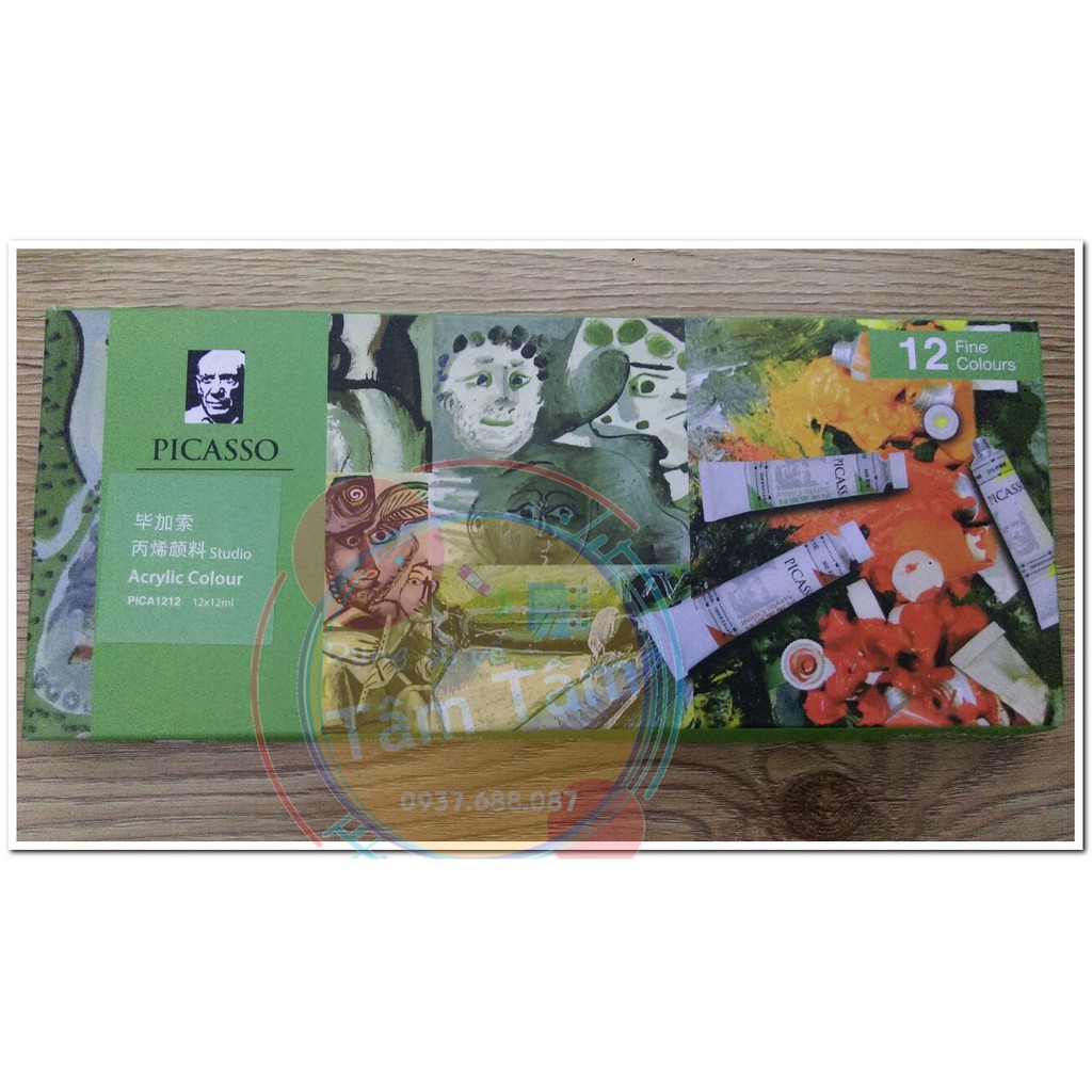 [ TÂM TÂM ]-Màu Acrylic Picasso, Màu màu vẽ lên quần áo, màu vẽ lên túi xách-