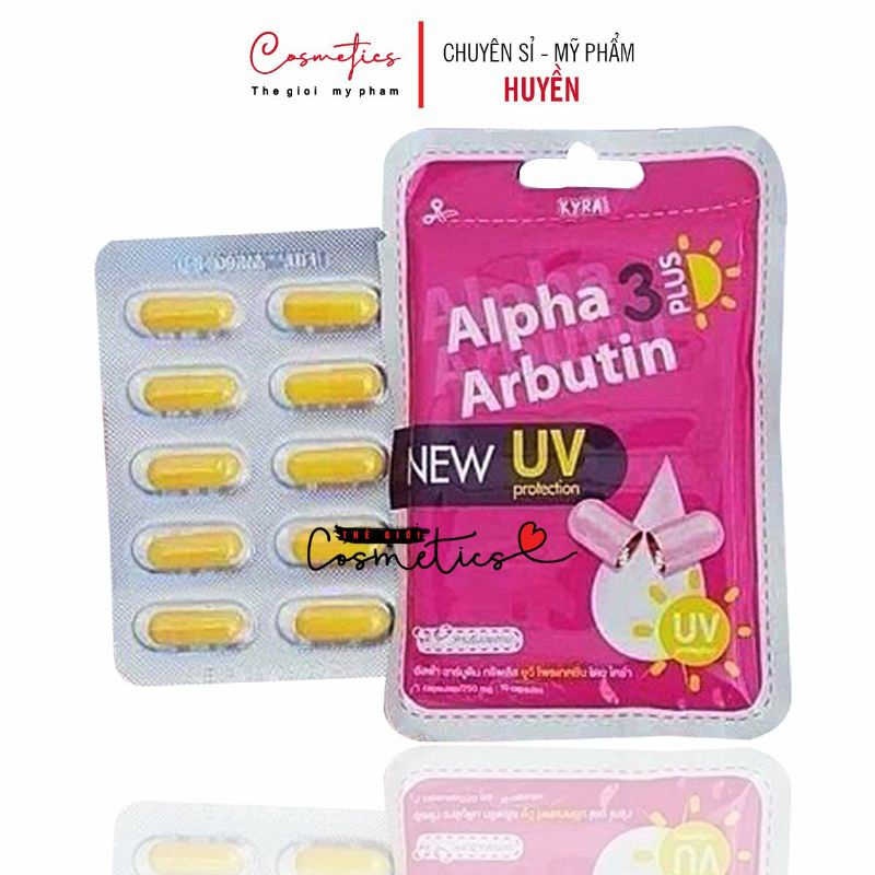 Kích trắng Alpha Arbutin 3plus vỉ 10 viên