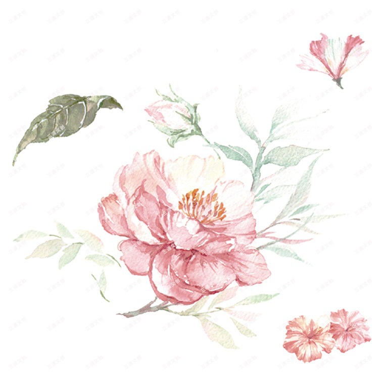 Băng dính PET Sandu Flower bush trang trí sổ tay journal - chiết 35cm