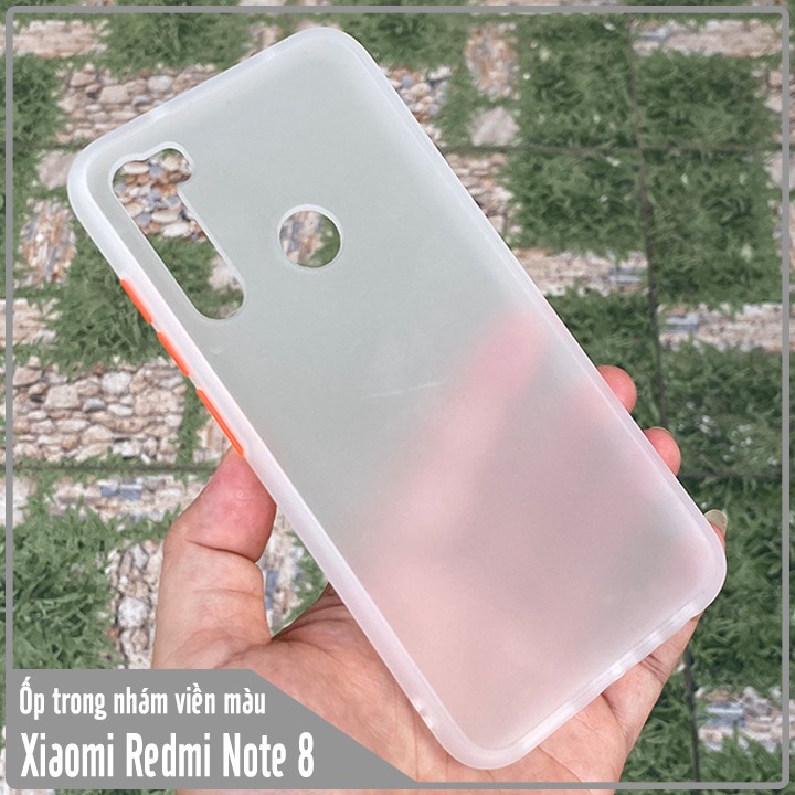 Ốp lưng Xiaomi Redmi Note 8 / Note 8 Pro Redmi 8 / 8A CC9 CC9e Mi 9 mặt lưng nhám viền màu dẻo cao cấp chống bám vân tay