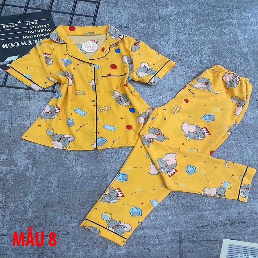 Bộ Quần Áo Ngủ Lụa Cao Cấp, Pyjama Nữ Mềm Mịn Siêu Mát [ FREESHIP + VIDEO ẢNH THẬT ] | BigBuy360 - bigbuy360.vn