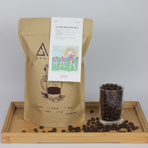 Cà phê pha phin số 4 Anni Coffee - Đắng nhẹ nhàng kết hợp, vị chua tinh tế, hậu vị trái cây ngọt ngào