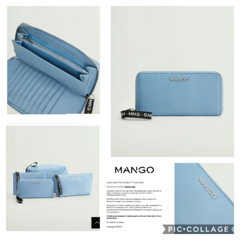Ví dài Mango sale off có sẵn - hxt kèm bill