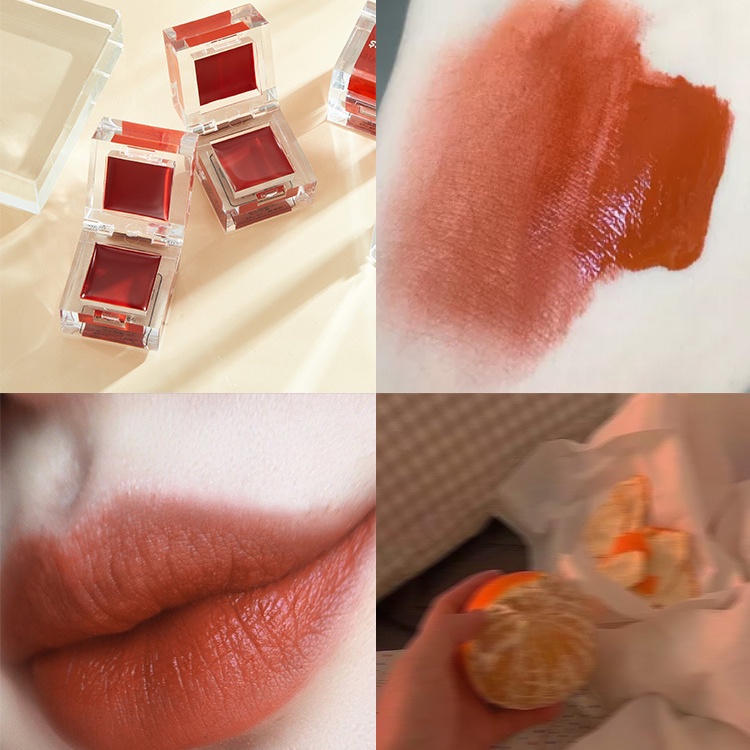 [Hàng mới về] Son Kem Lì Shaqinuo Kèm Cọ Trang Điểm Tiện Dụng