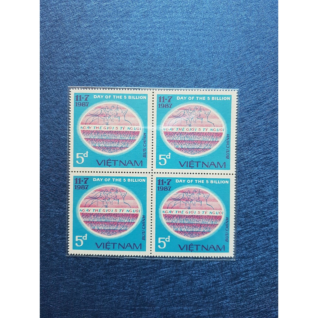 Tem thư Ngày thế giới đạt 5 tỷ người 1987