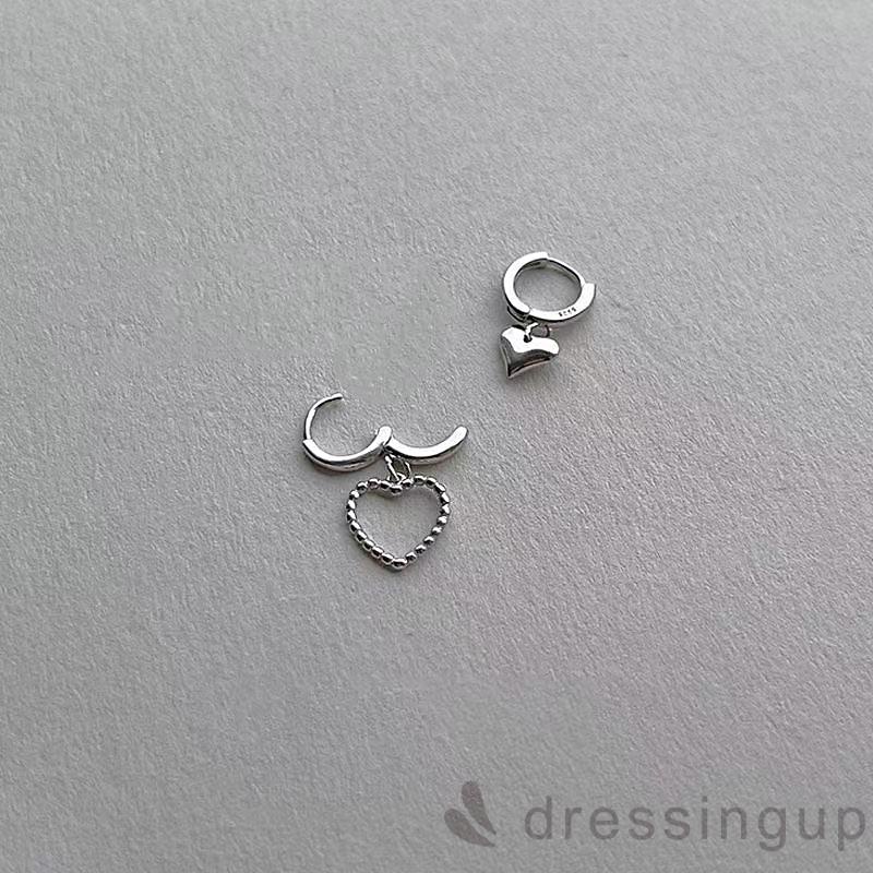 Bông tai dáng dài hình trái tim thời trang cho nữ