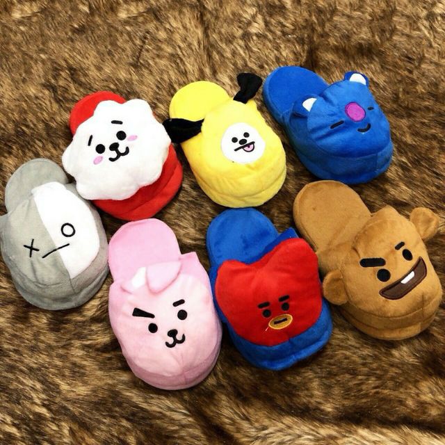 Dép bông BT21 BTS ngộ nghĩnh siêu đáng iêu 😍