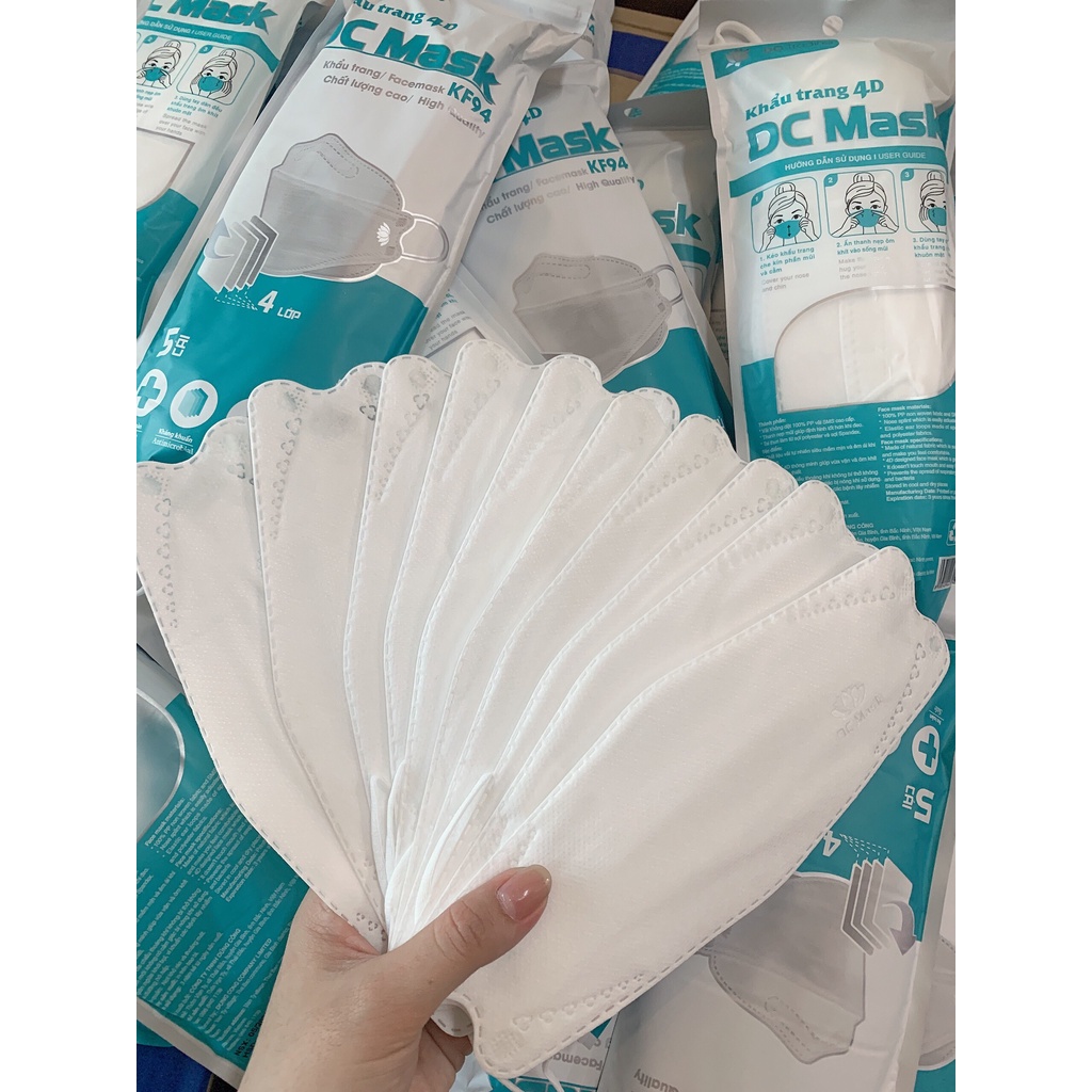Khẩu trang 4D KF94 HD Hoàng Dũng