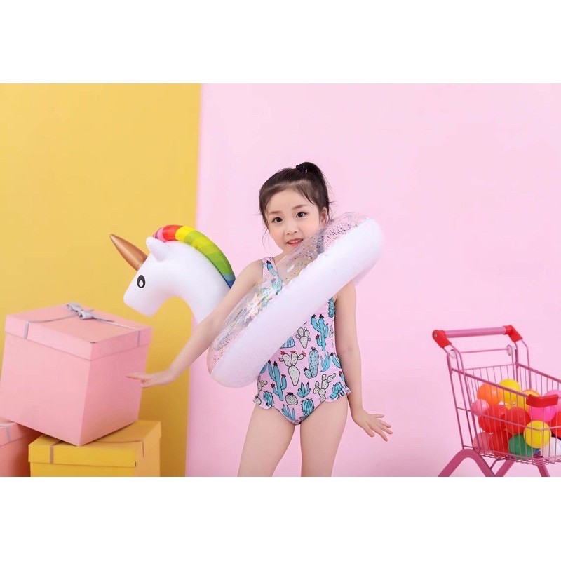 Phao bơi 3D hình kỳ lân pony siêu xinh có đủ size dành cho người lớn và bé gái