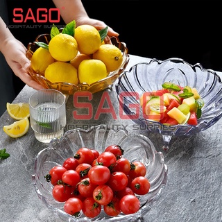 Đĩa Thủy Tinh , Âu Thủy Tinh 03 Chân Đựng Trái Cây để Bàn | Tùy Chọn Màu sắc , Thủy Tinh Cao Cấp