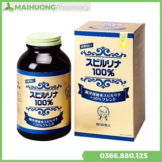 [Chính Hãng] Tảo Viên Spirulina Vùng Biển Nước Sâu hộp 1500 viên , tăng cường sức đề kháng, phòng ngừa xơ vữa động mạch.