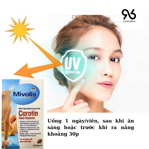 Viên chống nắng giảm sạm nám, giúp da mềm mại, giảm nếp nhăn và lão hóa da nội địa Đức | BigBuy360 - bigbuy360.vn