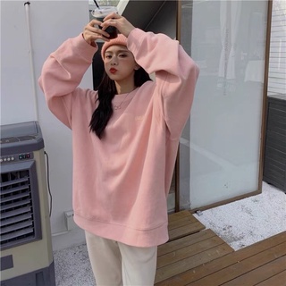 [107] - Áo nỉ sweater basic trẻ trung form thụng oversize