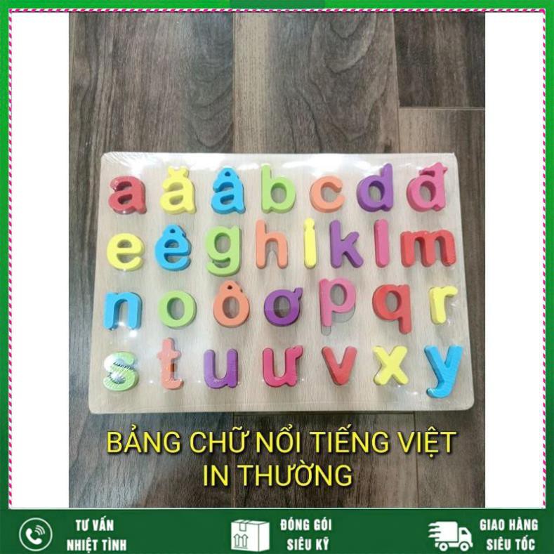 [FREE SHIP] Bảng Chữ Cái Tiếng Việt Bằng Gỗ|Đồ Chơi Gỗ Thông Minh Cho Bé|Giúp bé nhận biết dễ dàng mặt chữ|Mabukid