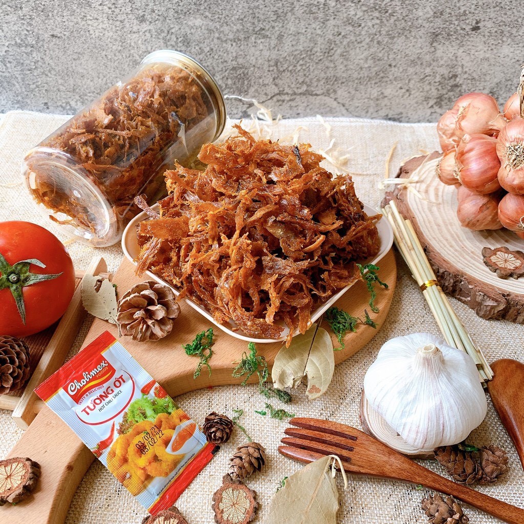 [ Deal Sốc Tặng 1 Cơm Cháy ] Mực Xé Tẩm Vị  Hũ 250gr Siêu Ngon Ăn Là Mê Ngay - Ăn Vặt 86 | BigBuy360 - bigbuy360.vn