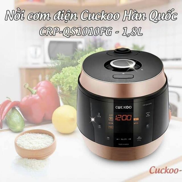 NỒI CƠM ÁP SUẤT ĐIỆN TỬ CUCKOO CRP-QS1010FG 1.8L