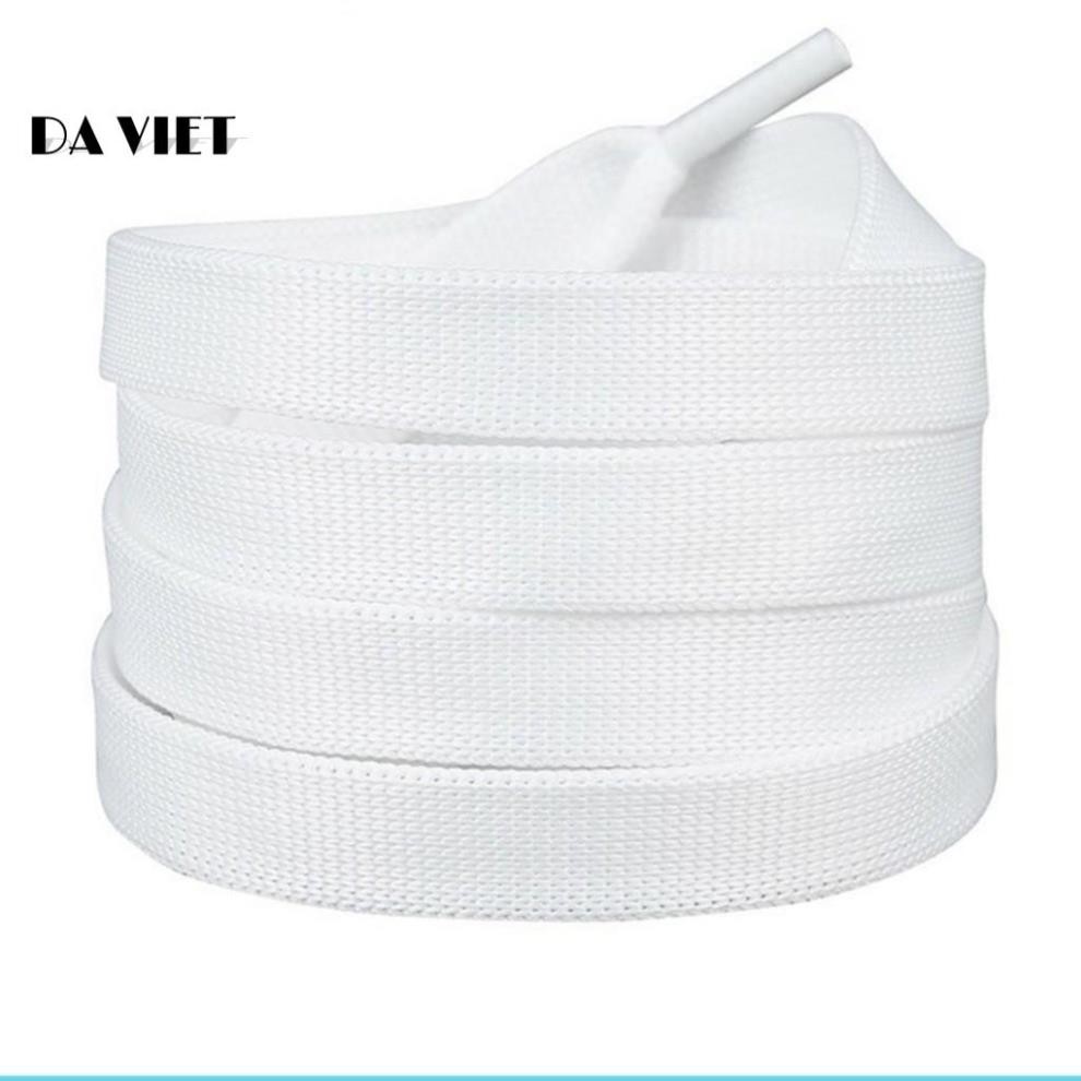 Dây giày thể thao, dây giày sneaker dây lụa màu trắng ( 1 Đôi)